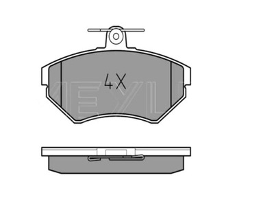 КОЛОДКИ ГАЛЬМІВНІ MEYLE ПЕРЕД AUDI A4 VW PASSAT 96