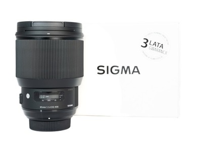 Sigma A 85/1.4 A DG HSM Nikon | uniwersalna portretówka