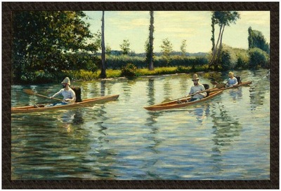 Naszywka Rejs łodzią na rzece Yerres Gustave Caillebotte