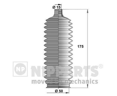 NIPPARTS J2846008 KOMPLEKTAS OSLON, SISTEMA VAIRO 