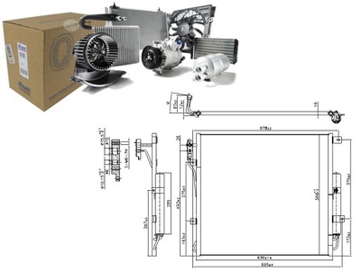 CONDENSADOR DE ACONDICIONADOR LAND ROVER RANGE ROVER SPOR  