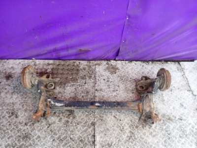 Skoda fabia ii hb 5d 07-10 oś задня балка задній гальмівні барабани abs фото №1