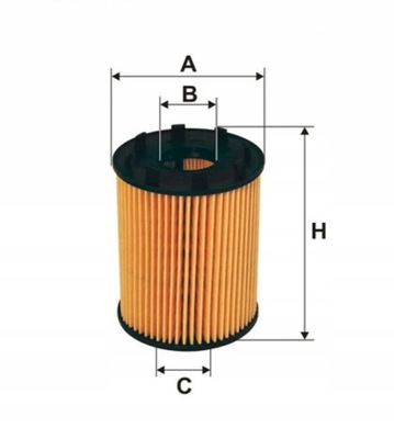 ФІЛЬТР МАСЛА ФІЛЬТРON DO FIAT GRANDE PUNTO 1.3 1.4