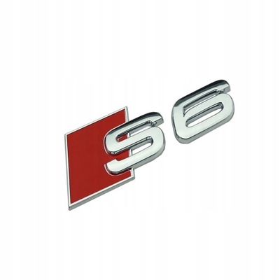 EMBLEMA INSIGNIA S6 PEGADURA PARA AUDI  