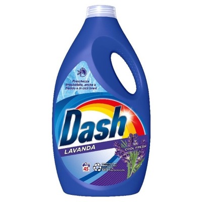 Lawendowy lawenda płyn do prania 45 prań włoski Dash importowany
