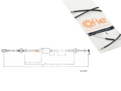 CABLE GAS COFLE 11.0127 FORD COFLE  