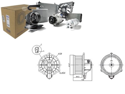 VENTILADOR SOPLADORES KIA PICANTO I 1.0-1.1LPG 04.04-09.11 NISSENS  