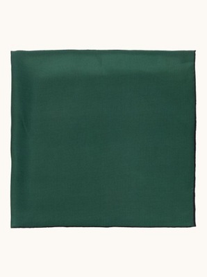 Apaszka Allora 90 cm x 90 cm jedwabna ręcznie obszywana w kolorze zielonym