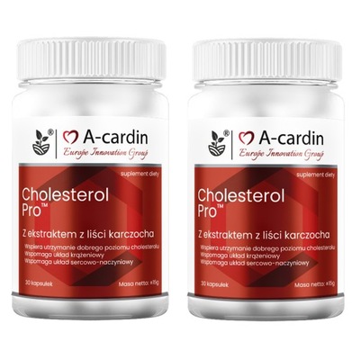 cholesterol A-Cardin oryginał- Suplement diety x2
