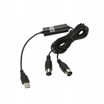 MIDI INTERFEJS NA USB DWUSTRONNY KABEL MIDI