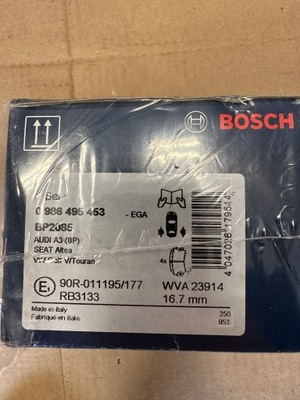 BOSCH ZAPATAS PARTE TRASERA AUDI A4 B7 02-/A6 C6 04-/VW GOLF VI 08-  