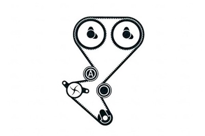 Skf набір ремінь розподільного валу з насос citroen c2 c3 i фото №1