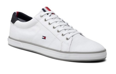 TENISÓWKI MĘSKIE TOMMY HILFIGER HARLOW FM0FM00596 WHITE 44