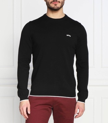 Hugo Boss sweter czarny okrągły rozmiar XL