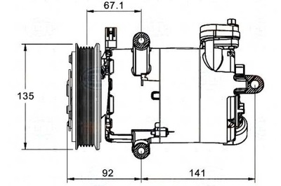 Behr hella компресор кондиціонера citroen jumper 2 фото №1
