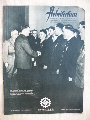 III RZESZA GAZETA ARBEITERTUM ORGAN ARBEITSFRONT 1940