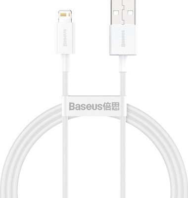 Kabel USB Baseus USB-A - Lightning 1 m Biały (CALYS-A02)