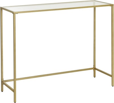 Konzolový stolík Songmics zlatý lesk 100x80x35cm