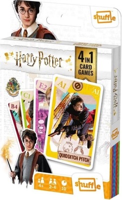 Shuffle Gra karciana 4w1 Harry Potter karty do gry