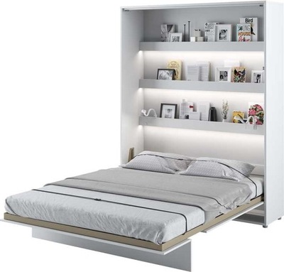 Półkotapczan Biały Połysk 160x200 Bed Concept