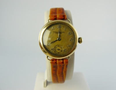 złoty zegarek MOVADO swiss made pr 585