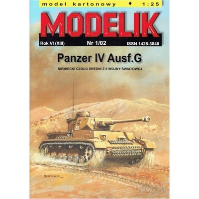 Modelik 1/02 Niemiecki czołg Panzer IV Ausf.G 1:25