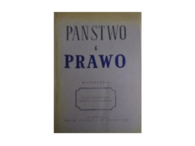 Państwo i prawo nr 1 z 1957 roku