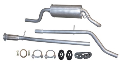 Fiat punto 2 1.2 8v 16v 60km гаситель конечный 07.401 + труба 07.410 фото №1