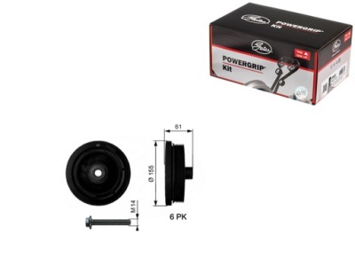 Шкив коленчатого вала коленчатого ford focus 1 galaxy 2 mondeo iv s-max фото №1