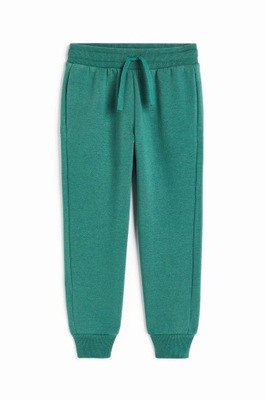 NOWE H&M spodnie dresowe zielone 140