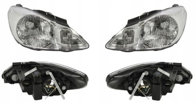 Фара лампа hyundai i10 08-11 l+p tyc фото №1