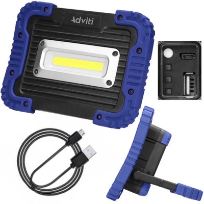 HALOGEN LAMPA ROBOCZA LED 20W AKUMULATOR 4400 mAh