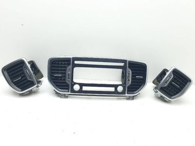 Решітка ґрати обдув рамка радіо kia sportage iv europa lift хром фото №1