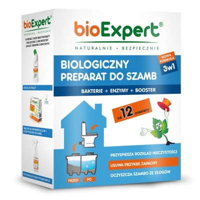 preparat do szamb bioExpert 1kg | NOWA FORMUŁA 3w1