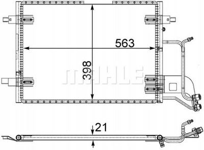 CONDENSADOR RADUADOR DE ACONDICIONADOR AUDI A4 B5 A6 C4 C5 VW PASSAT B5  