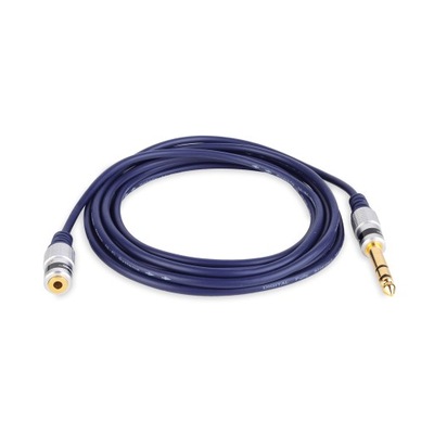 Kabel Wtyk Jack 6,3- Gniazdo Jack 3,5 VITALCO 3,0m