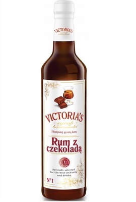 Syrop barmański Victoria's rum z czekoladą 490 ml