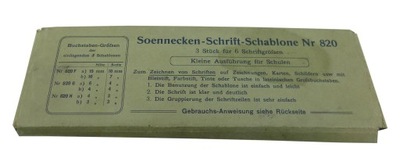 Szablon czcionki Soennecken-Schrift-Schablone Nr 820