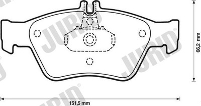 КОЛОДКИ ГАЛЬМІВНІ ПЕРЕД JURID 571877J