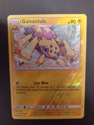 Galvantula RARE R.Holo Unified Minds 2019 rok 62/236 POKEMON TCG