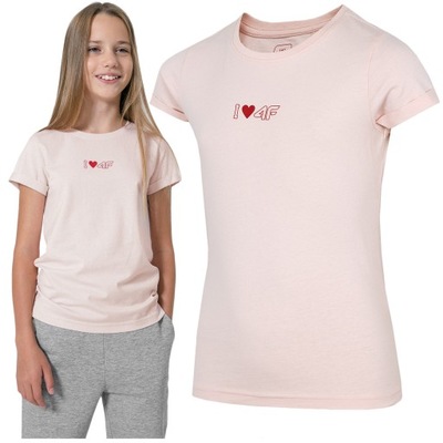 KOSZULKA dziecięca T-SHIRT 4F junior JTSD005 158