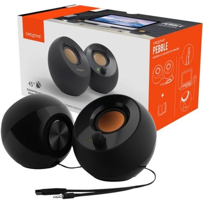 GŁOŚNIKI KOMPUTEROWE CREATIVE PEBBLE 2.0 USB JACK