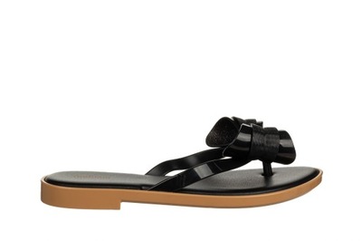 Japonki Melissa Flip Flop Slim V Czarne Gumowe Na Lato r.40