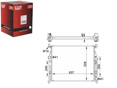 РАДІАТОР MERCEDES GL-CLASS W164 06- HART