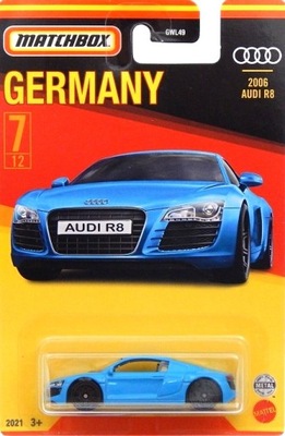 2007 AUDI R8 autko MATCHBOX GERMANY