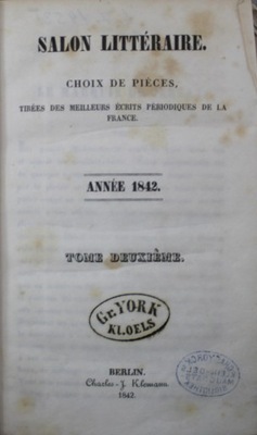 Salon litteraire 1842 r.