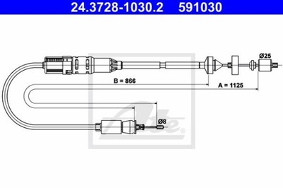 CABLE CONJUNTO DE EMBRAGUE RENAULT LAGUNA 98-01  