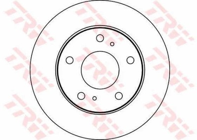 ДИСКИ ТОРМОЗНЫЕ ТОРМОЗНЫЕ ПЕРЕД TRW DF4092