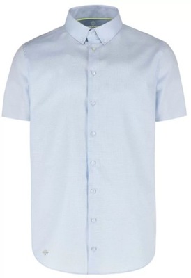 Koszula męska z krótkim rękawem C-INO - jasnoniebieska XL