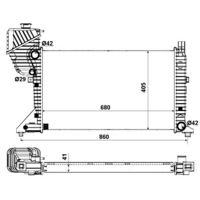 NRF РАДИАТОР DB SPRINTER CDI 00-06